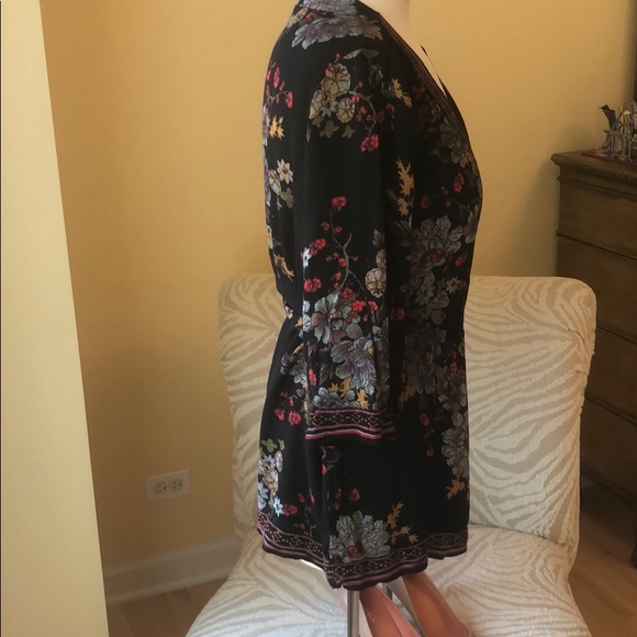 Soft Surroundings Black floral blouse - Picture 4 of 5